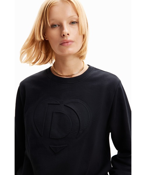 トレーナー スウェット イマゴタイプレリーフ スウェットシャツ レディース Desigual トレーナー スウェット イマゴタイプレリーフ
