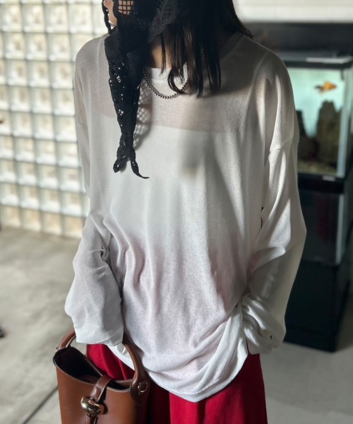 トップス koto Kotoe tシャツ ビッグシルエット シースルートップス レディース