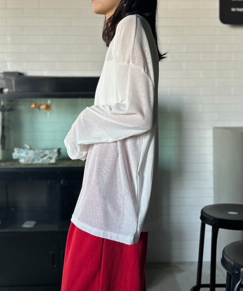 トップス koto Kotoe tシャツ ビッグシルエット シースルートップス レディース