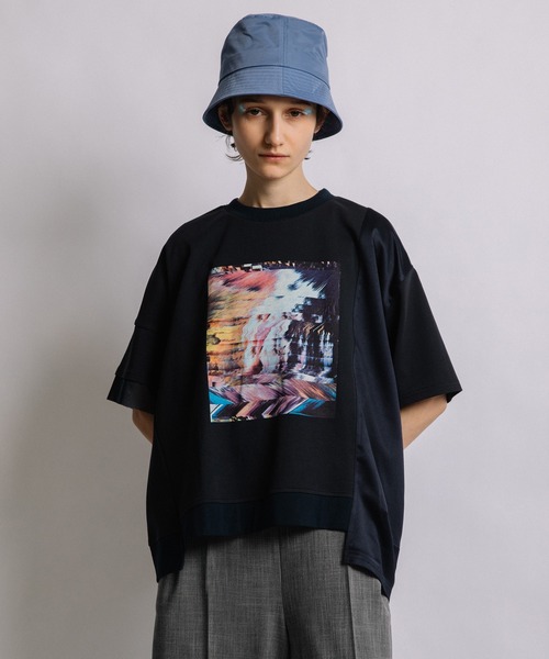 AULA AILA（アウラ アイラ） tシャツ オーシャンフォトプリントTシャツ