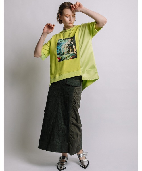 AULA AILA（アウラ アイラ） tシャツ オーシャンフォトプリントTシャツ