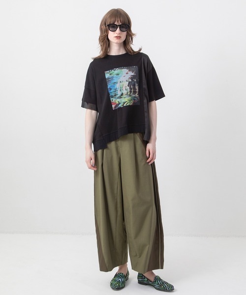 AULA AILA（アウラ アイラ） tシャツ オーシャンフォトプリントTシャツ