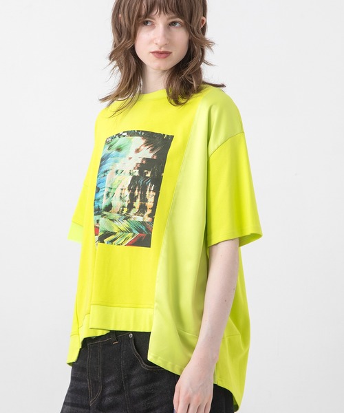 AULA AILA（アウラ アイラ） tシャツ オーシャンフォトプリントTシャツ