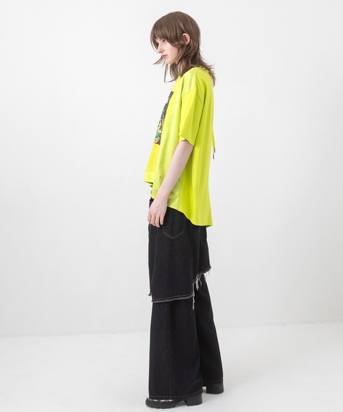 AULA AILA（アウラ アイラ） tシャツ オーシャンフォトプリントTシャツ
