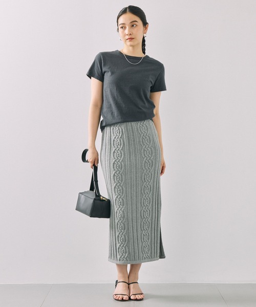 BABYLONE（バビロン） スカート ケーブルニットスカート : ZOZOTOWN