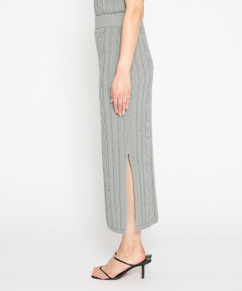 BABYLONE（バビロン） スカート ケーブルニットスカート : ZOZOTOWN