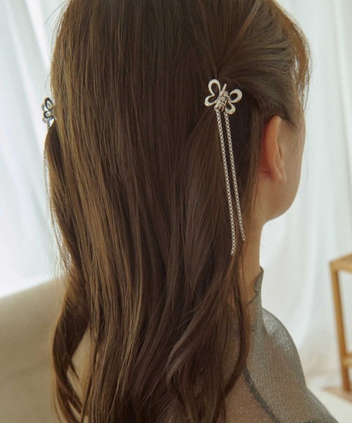 GOLDY ヘアクリップ リル バタフライ クリップ : ZOZOTOWN Yahoo