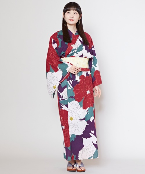 品数豊富！ カヤ 浴衣 「カヤ」夏華二部式浴衣 UV羽織＆ワンピース2点セット 着物・浴衣