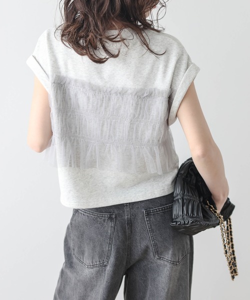 tシャツ ビスチェライクドッキングプルオーバー レディース 楽天市場】大きいサイズ レディース トップス カットソー T