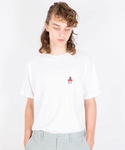 ヒステリックグラマー Tシャツ ヴィクセンガール S HYSTERIC GLAMOUR - VIXEN GIRL刺繍 Tシャツ / ホワイト | Tempt