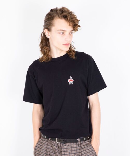 【国内買付】HYSTERIC GLAMOUR VIXEN GIRLワッペン Tシャツ ロゴ VIXEN GIRLワッペン Tシャツ（Tシャツ/カットソー）｜HYSTERIC