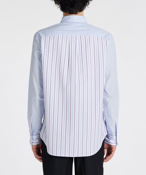 paul smith ストライプシャツ m□ポールスミス/Paul Smith ストライプ柄 長袖シャツ【40】青