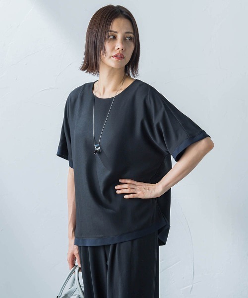 ロートレアモン（LAUTREAMONT）/SPFひんやり多機能ブラウス≪UV/冷感/洗濯機で洗える≫ LAUTREAMONT（ロートレアモン） ブラウス シャツ SPFひんやり多機能