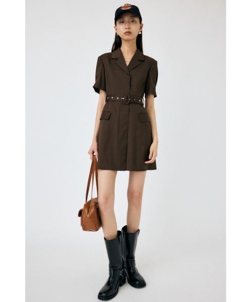 MOUSSY BELTED BLAZER MINI ドレス（2） MOUSSY ワンピース BELTED BLAZER MINI ドレス : ZOZOTOWN Yahoo