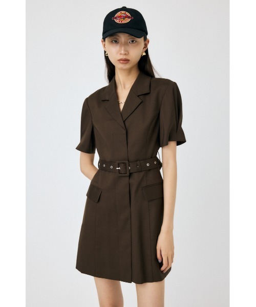 m*u様 moussy BELTED BLAZER ミニドレス MOUSSY ワンピース BELTED BLAZER MINI ドレス : ZOZOTOWN Yahoo