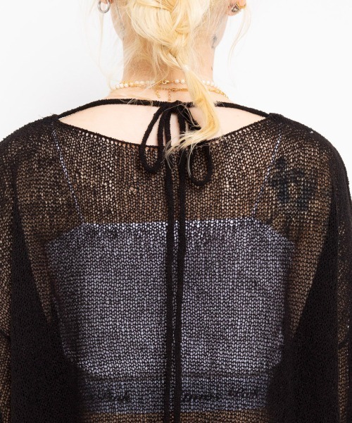 ニット セーター atmos pink See-Through Knit Top / アトモス ピンク シースルー ニット トップ レディース atmos girls ニット セーター pink See-Through Knit Top
