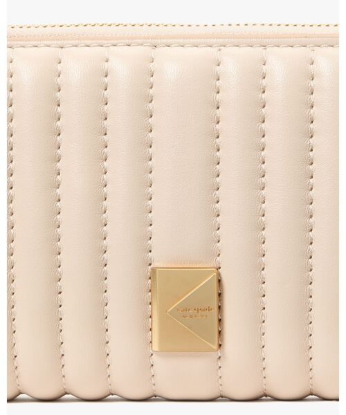 【KATE SPADE】新生活に！おしゃれなコンパクトウォレット kate spade NEW YORK 財布 デコ キルテッド コンパクト