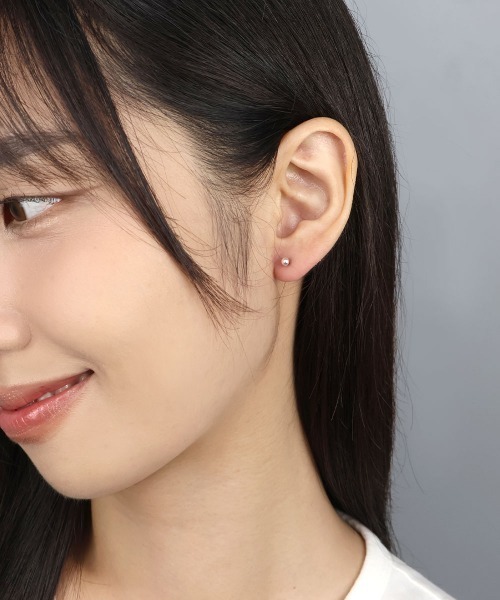 4INT. ピアス メタルボール スタッドピアス / silver925 (金属