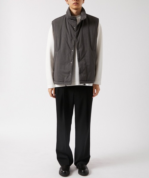 ATON/エイトン】TECHNO COTTON PADDED VEST/テクノコットンパ