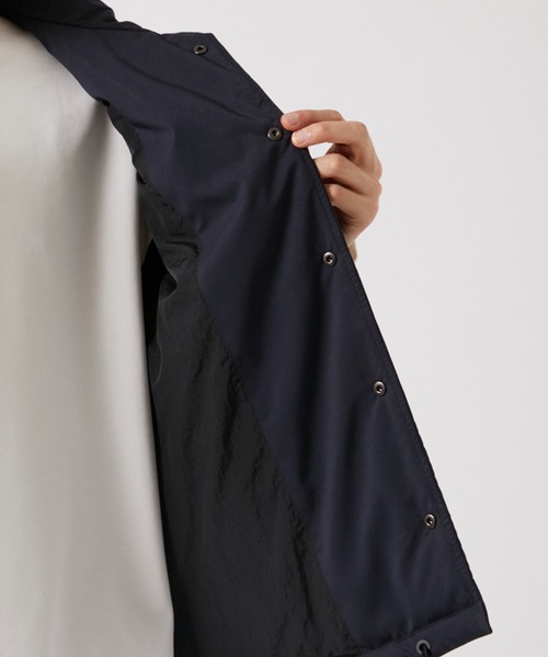 ダウンベスト ベスト 「ATON/エイトン」VINTAGE NYLON TWILL PADDED VEST メンズの画像