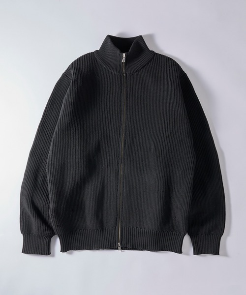 goat essence ドライバーズニット　ダブルシップ　変形ニット　黒 goat essence ドライバーズニット ダブルシップ 変形ニット 黒 DRIVERS