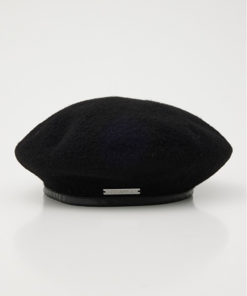 SLY 帽子 ベレー帽 PLATE NAME WOOL BERET プレート ネーム
