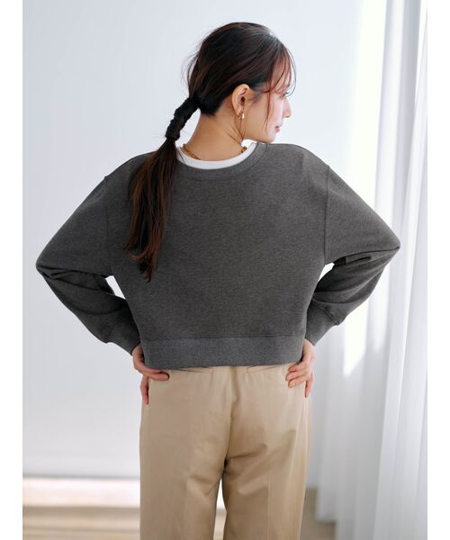 tシャツ 2wayフロッキーロゴスウェット「低身長・小柄女性」 レディース tシャツ 2wayフロッキーロゴスウェット「低身長・小柄女性
