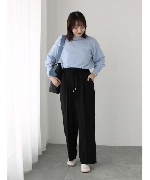 Te chichi TERRASSE ニット セーター ラメフェザーボートネック