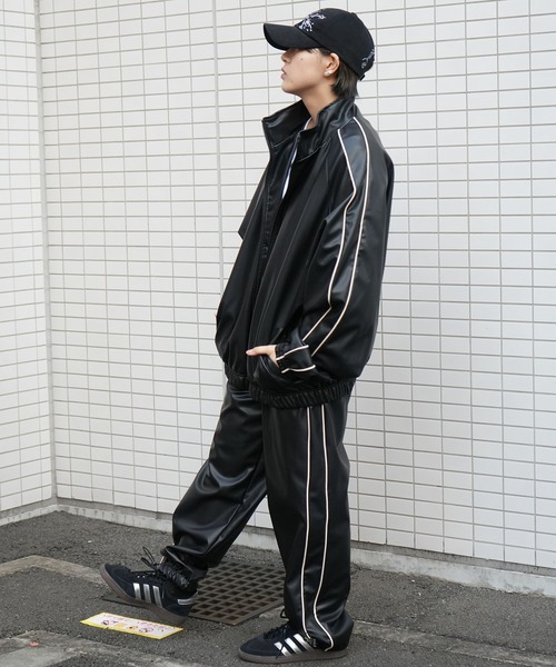 SAPEurダメージトラックパンツ2XL サプールSAPEur ダメージ トラックパンツ インディゴ