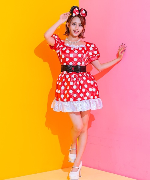 極美品◆ 大人用ミニーちゃんコスプレ衣装 3点セット ディズニー Amazon.co.jp: ディスガイズ(Disguise) ディズニー コスプレ