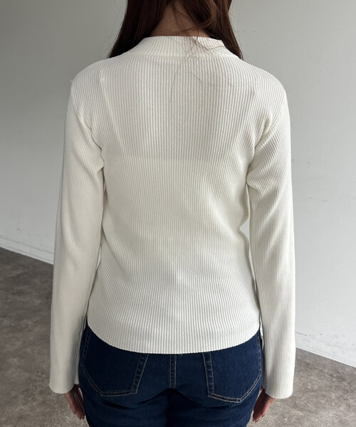 tシャツ ペプラムベスト×ニットプルオーバー レディース アウトレット限定商品】Chez toi ペプラムベスト×ニットプル