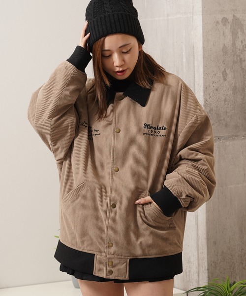 ブルゾン アウター 「unisex」コーデュロイ クレリックブルゾン