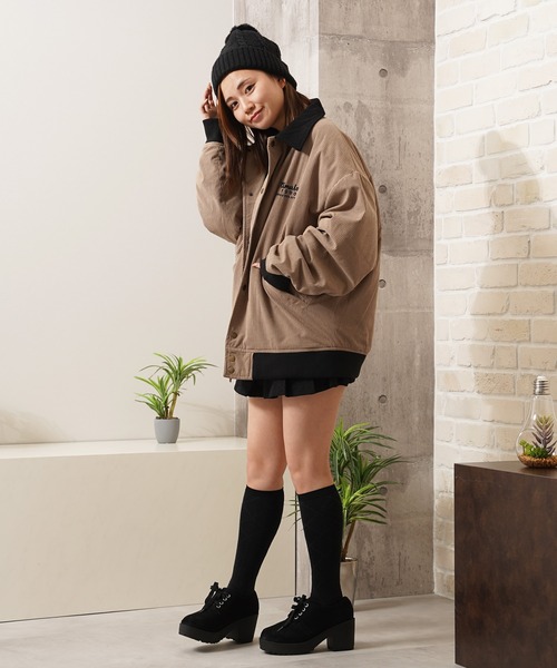 ブルゾン アウター 「unisex」コーデュロイ クレリックブルゾン