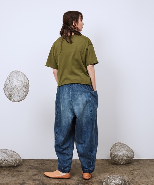 パンツ 未使用（タグ付き） Dulcamara ワイドテーパードデニム