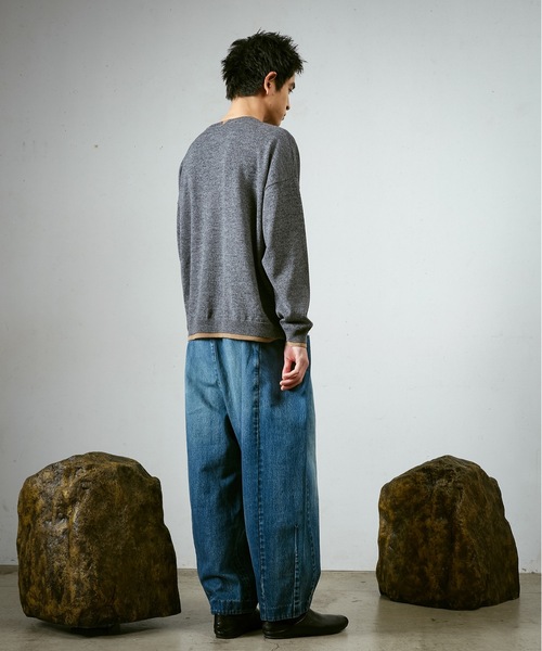 【15AW dulcamara ダメージデニムビッグコート②】 15AW dulcamara ダメージデニムビッグコート①】 - メルカリ