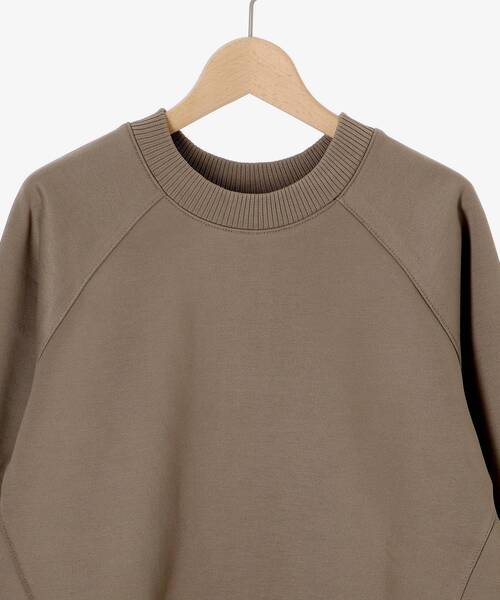 tシャツ 「WEB限定アイテム」バックジップボンディングトップス レディース