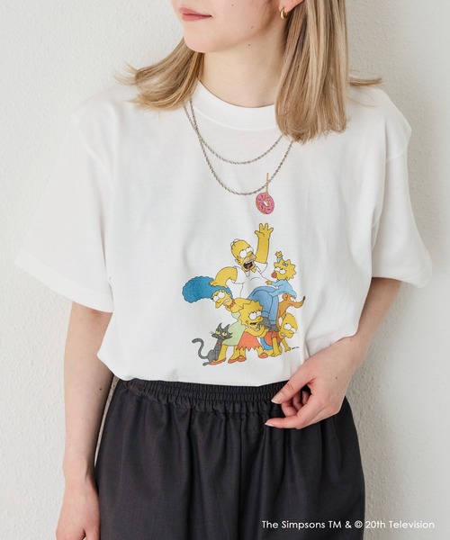 【GOOD ROCK SPEED】The Simpsons T ホワイト GOOD ROCK SPEED tシャツ 「GOOD SPEED」The Simpsons/プリントT