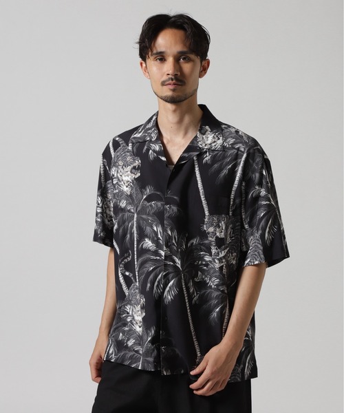 AVIREX シャツ ALOHA SHIRT ”TIGER ＆ PALM TREE” / アロハ