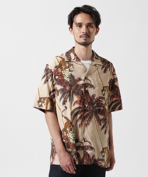 AVIREX シャツ ALOHA SHIRT ”TIGER ＆ PALM TREE” / アロハ