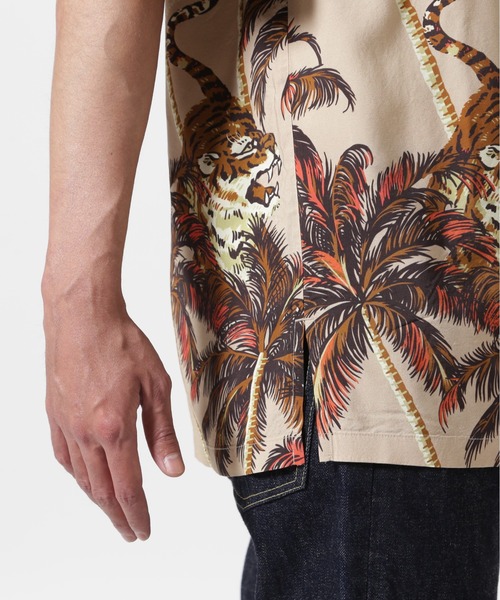 AVIREX シャツ ALOHA SHIRT ”TIGER ＆ PALM TREE” / アロハ