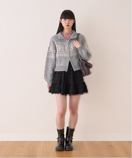 Miーje（ミジェ） カーディガン ノルディックZIPニット「韓国