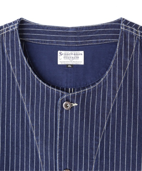 Schott ショット コットンワークベスト ピケクラシックベスト ジレ Schott N.Y.C ベスト ジレ Schott/ショット/OLD HICKORY DENIM