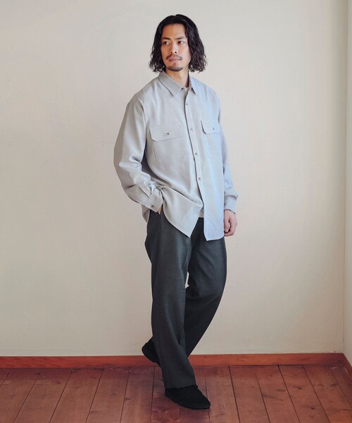 B：MING by BEAMS シャツ ポリエステル ワーク メンズ