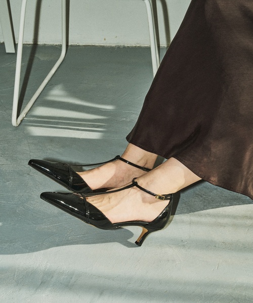 LE TALON パンプス 「追加」GRISE 5cmポインテッドストラップ