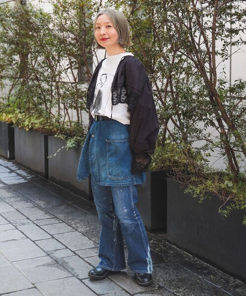 BEAMS BOY ブラウス シャツ ヴィンテージ レース レディース