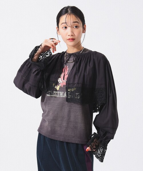 beams boy ビンテージレースブラウス BEAMS BOY ブラウス シャツ ヴィンテージ レース レディース
