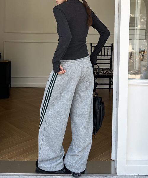 SUWDEE スウェットパンツ ジャージ double waist sweat pants