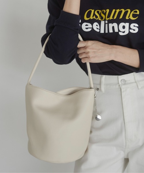 ANGIE ハンドバッグ ワンハンドル バケツ バッグ : ZOZOTOWN Yahoo!店