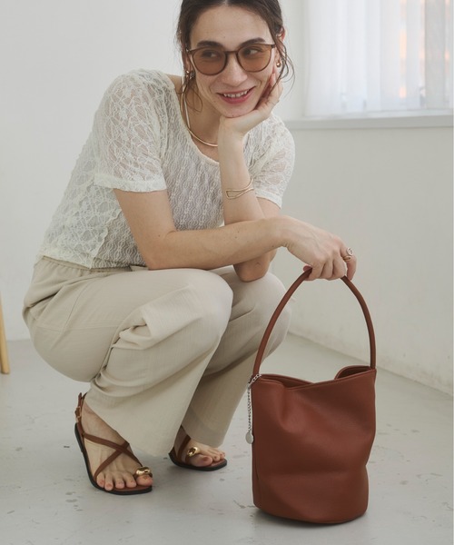 ANGIE ハンドバッグ ワンハンドル バケツ バッグ : ZOZOTOWN Yahoo!店