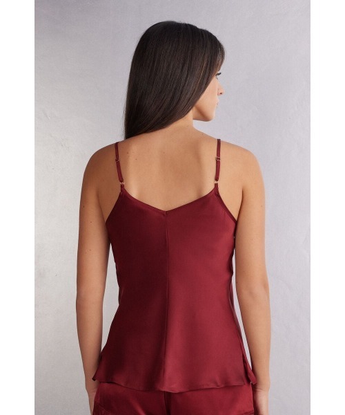 タンクトップ ノースリーブ She is a Classic シルク＆レース トップ レディース Intimissimi タンクトップ ノースリーブ She is a Classic